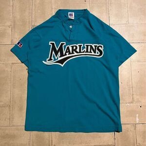 Late 90s Russel blue Marlins #6 shirt